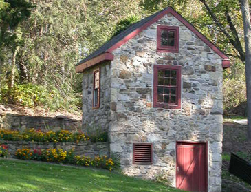 Stone springhouse in south-east Pennsylvania